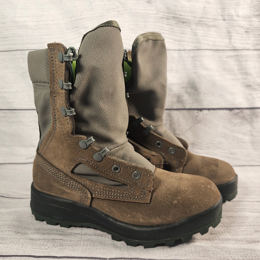 Belleville FAFTW Flight Boots Sage Green Gore-Tex Vibram Size 4.0 RF USA